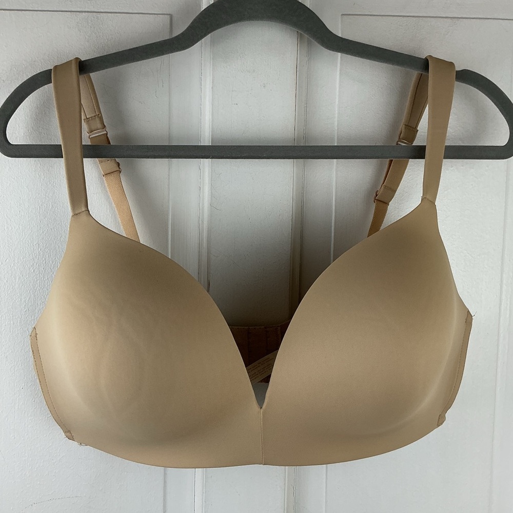 Cacique Simply WireFree Plunge Bra Nude